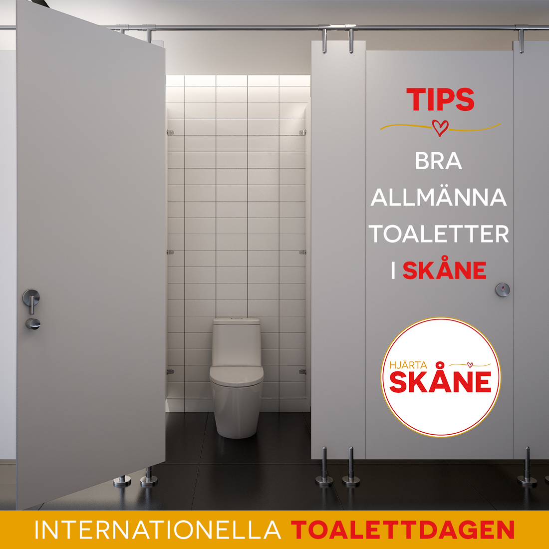 Tips på bra allmänna toaletter i Skåne!